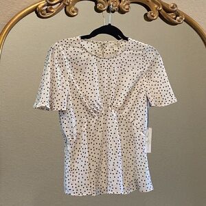 Nine Britton Polka Dot Top Size S